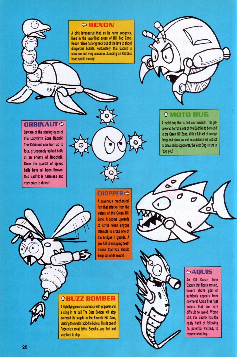 Sonic the Hedgehog Yearbook 1992 Page 16